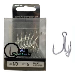 BKK Viper-41 No:1/0 Üçlü Olta İğnesi 6 Adet