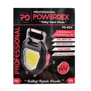 Powerdex PD-804 Çok Fonksiyonlu Mini Projejtör Kamp Lambası
