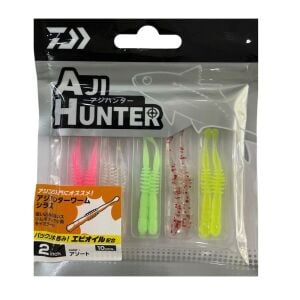 Daiwa Aji Hunter Worm Shirasu 2inch 5cm Lrf Silikon Yem 10 Adet Assortment