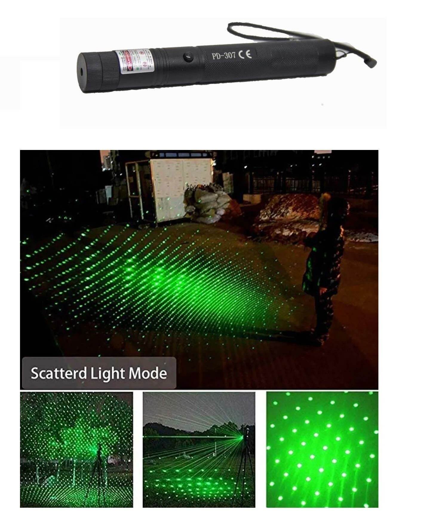 Powerdex PD-307 Yeşil Lazer Pointer Şarj Edilebilir Pilli