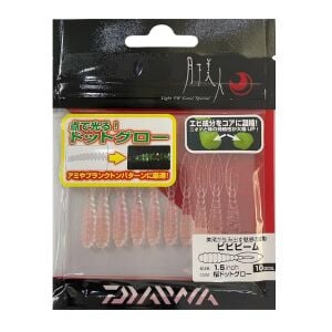 Daiwa Gekkabijin Bibibeam 1.5inch 4cm Lrf Silikon Yem 10 Adet Sakura Dot Glow