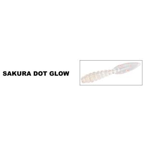 Daiwa Gekkabijin Bibibeam 1.5inch 4cm Lrf Silikon Yem 10 Adet Sakura Dot Glow