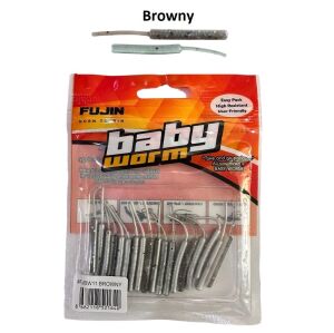 Fujin Baby Worm 5.2cm Floating LRF Silikonu (18 adet) Browny