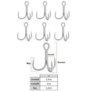 Fujin Eagle No:2 Süper Anti-Rust Üçlü İğne 6 Adet