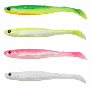 Savage Gear Slender Scoop Shad 9 cm 4 gr Dark Water Mix (4 adet)