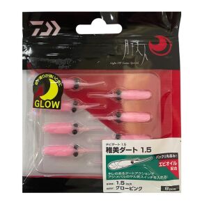 Daiwa Gekkabijin Chibi Dart 1.5inch 4cm Lrf Silikon Yem 8 Adet Glow Pink