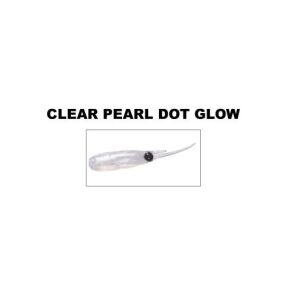Daiwa Gekkabijin Chibi Dart 1.5inch 4cm Lrf Silikon Yem 8 Adet Clear Pearl Dot Glow