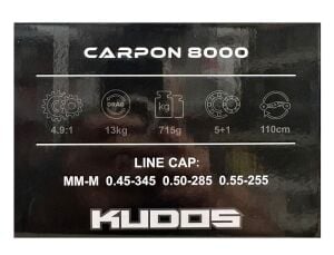 Kudos Carpon 8000 Baitrunner Olta Makinesi