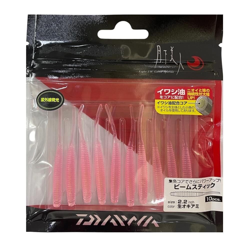 Daiwa Gekkabijin Beam Stick 2.2 5.5cm Lrf Silikon Yem 10 Adet Raw Krill