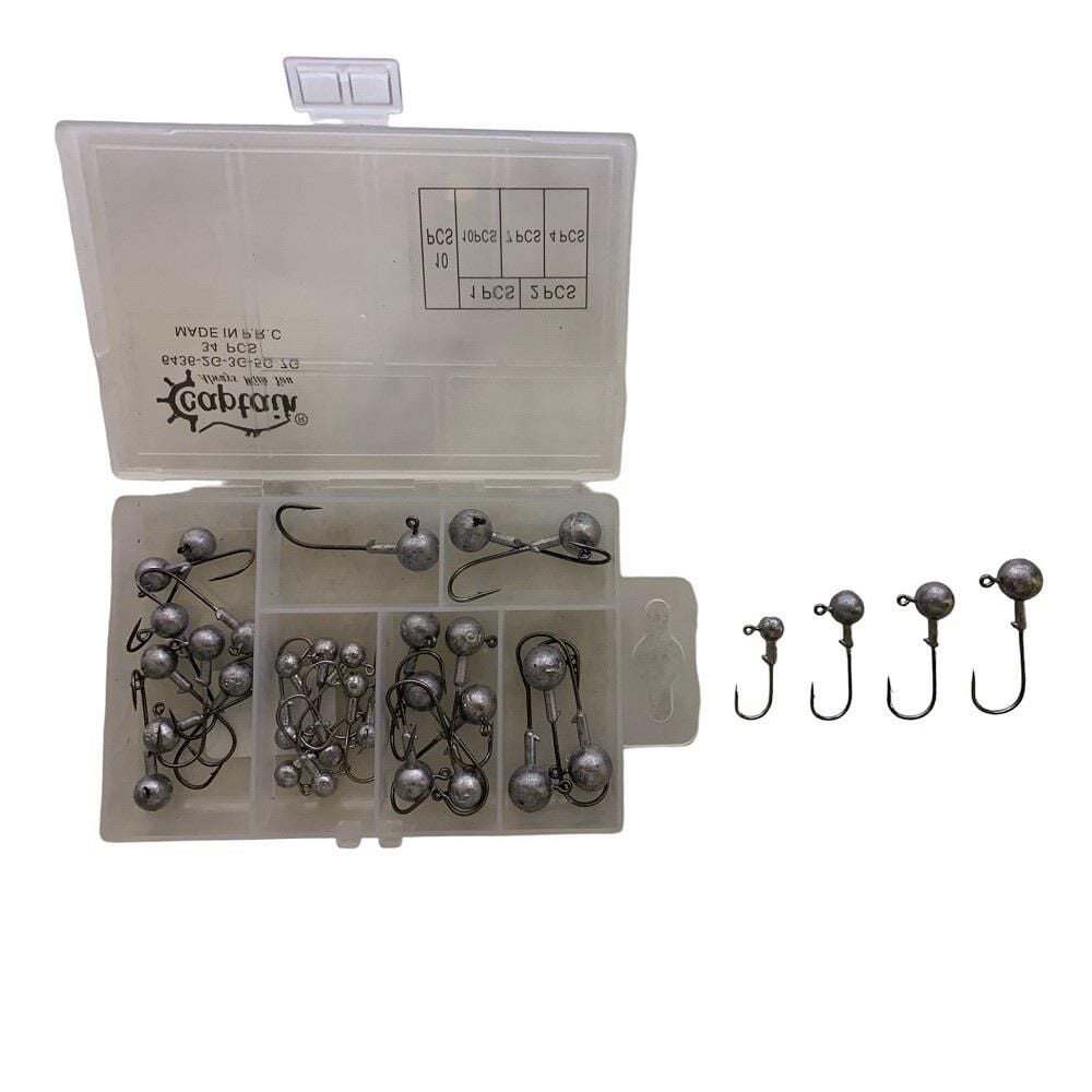 Captain 6436 Kutulu Jig Head Seti 2-3-5-7gr 34 adet