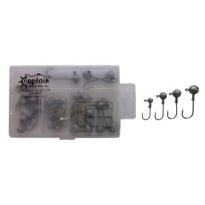 Captain 6436 Kutulu Jig Head Seti 2-3-5-7gr 34 adet
