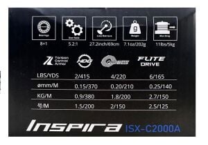 Okuma Inspira ISX-C2000A LRF Olta Makinesi