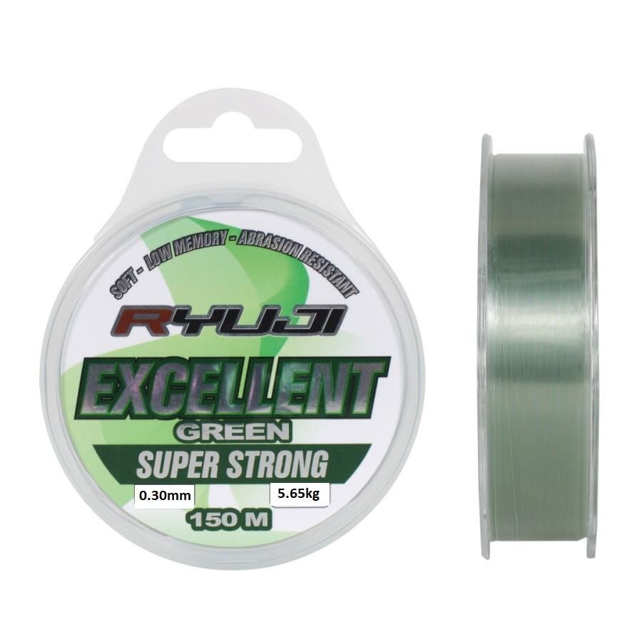 Ryuji Excellent 0.30mm 150m Green Monofilament Misina