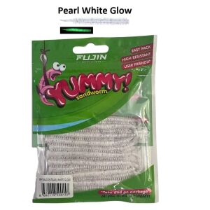 Fujin Yummy Sandworm 7cm LRF Silikonu (20'li) Pearl White Glow
