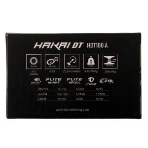 Okuma Hakai HDT100-A 6+1BB Black Baitcasting Olta Makinesi Sağ El