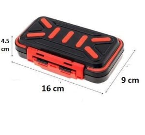 Captain 7247 LRF ve Aksesuar Kutusu 16x9x4.5cm Siyah Kırmızı