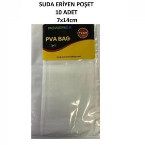 Powerex 7x14cm PVA Suda Eriyen Yemleme Poşeti 10 Adet