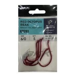 BKK Red Octopus Beak No:6/0 Olta İğnesi 5 Adet