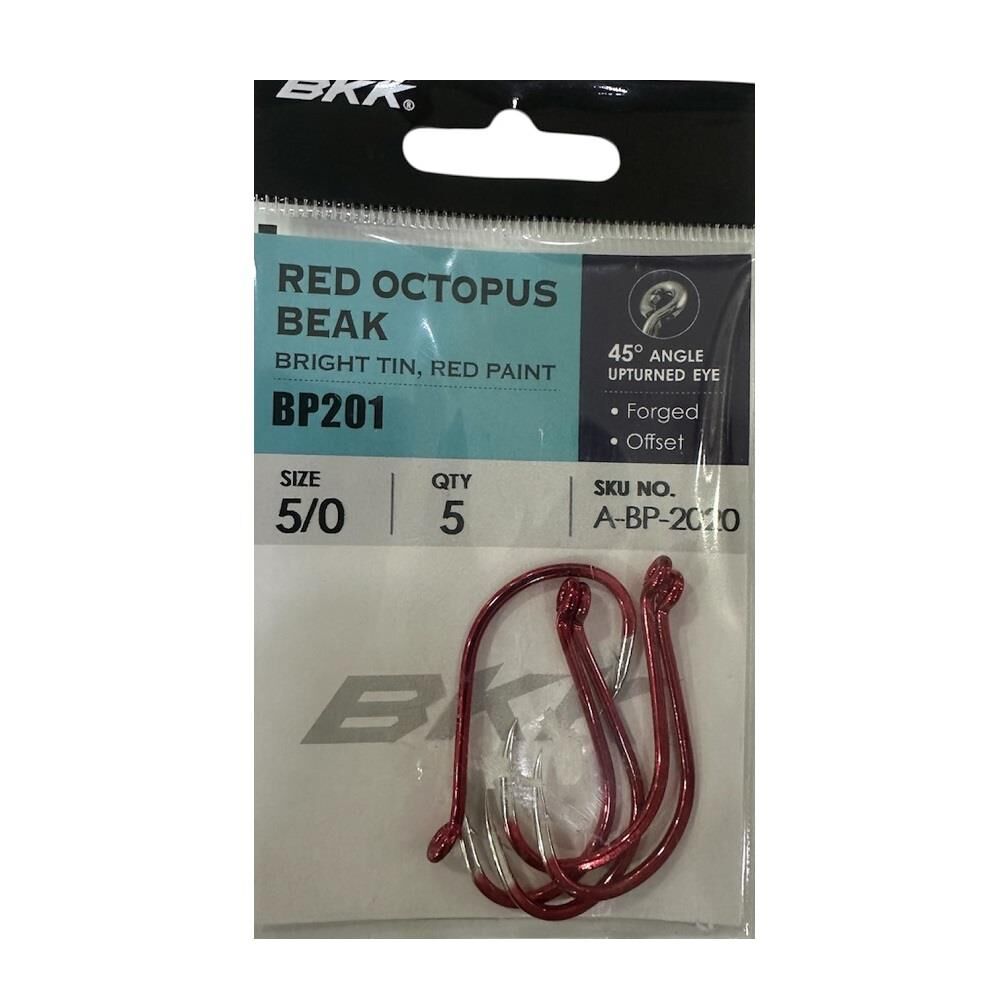 BKK Red Octopus Beak No:5/0 Olta İğnesi 5 Adet