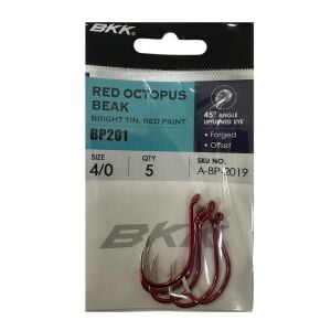 BKK Red Octopus Beak No:4/0 Olta İğnesi 5 Adet
