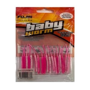 Fujin Baby Worm 5.2cm Floating LRF Silikonu (18 adet) Pinkyeel
