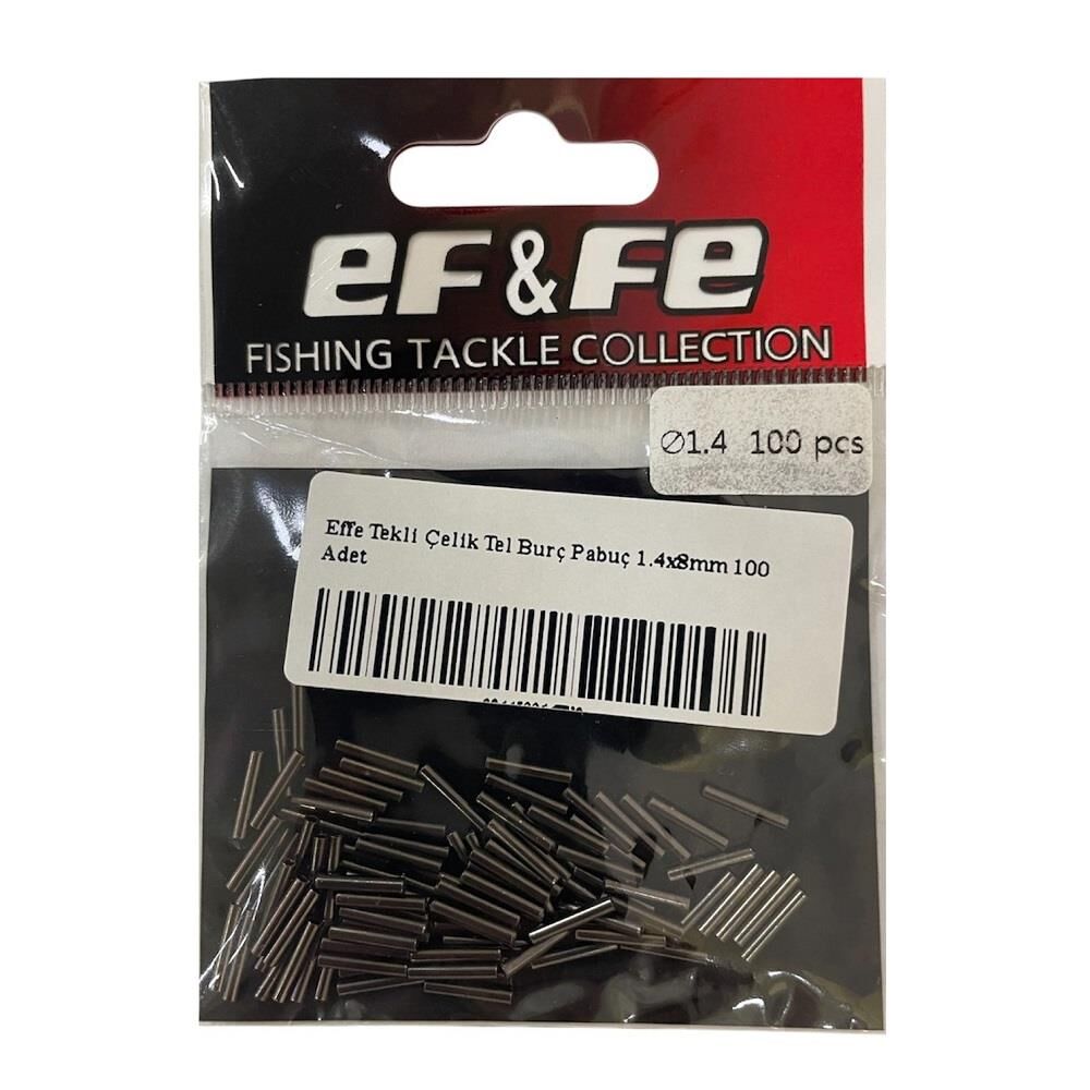 Effe Tekli Çelik Tel Burç Pabuç 1.4x8mm 100 Adet