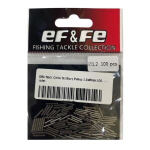 Effe Tekli Çelik Tel Burç Pabuç 1.2x8mm 100 Adet