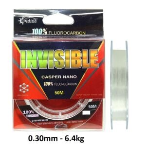 Captain Invisible Casper Nano 50m 0.30mm %100 Fluorocarbon Misina