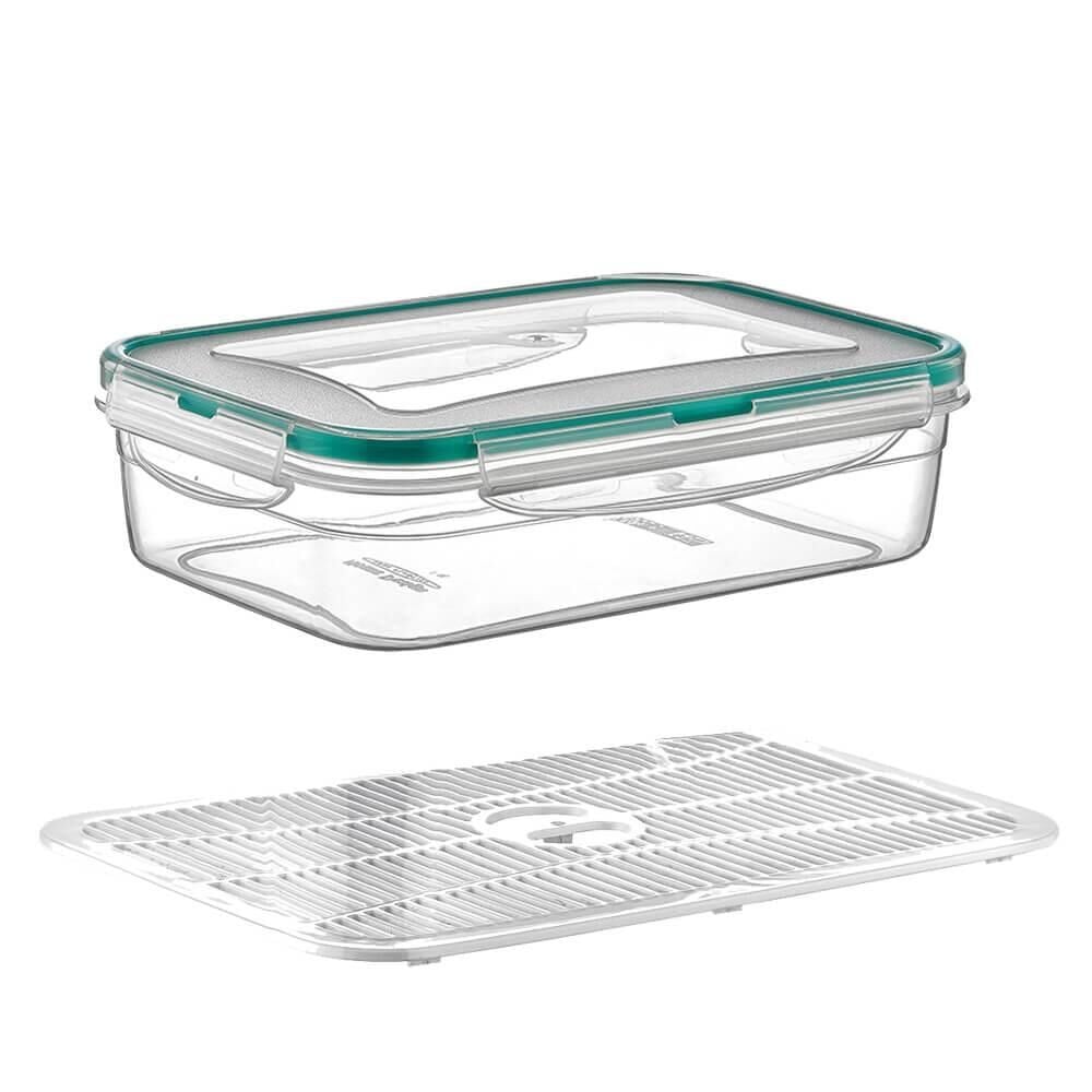 Sızdırmaz Kilitli Kapaklı Saklama Kutusu 0.8 LT