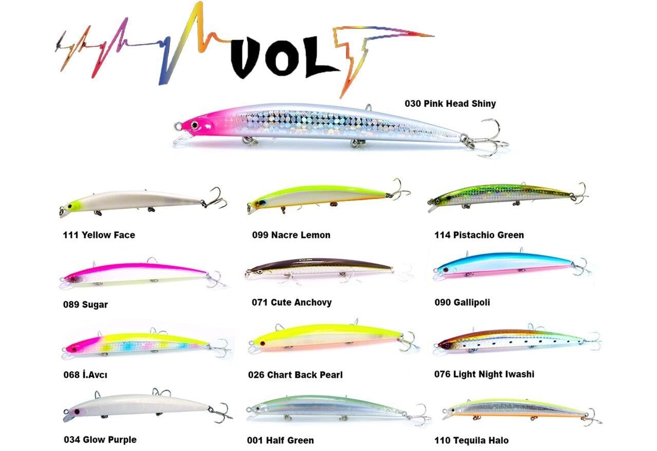 Fujin Volt VL125S 12.5 cm 14 gr 0-40 cm Slow Sinking Maket Balık