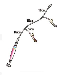 Hayabusa HA 282 LRF 7gr Jigging Sabiki 2li Çaparili Jig Yem