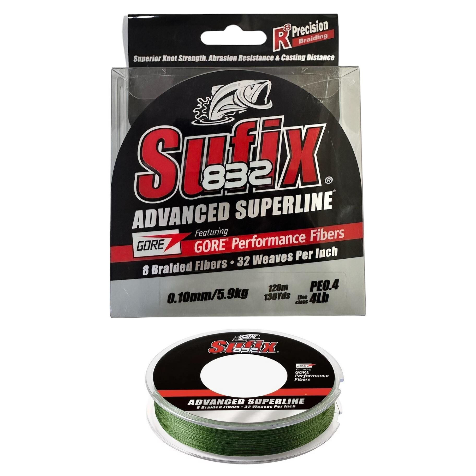 Sufix 832 Advanced 120m 0.10mm İp Misina Low Vis Green