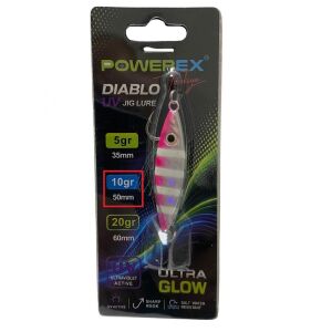 Powerex Diablo 10gr 5cm Jig Yem Renk Pink Zebra Glow