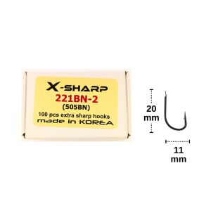 River X-Sharp 505BN Black Nikel İğne No:2 (100 adet)