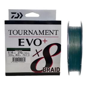 Daiwa Tournament EVO+ 270m 0.16mm 8X Dark Green İp Misina