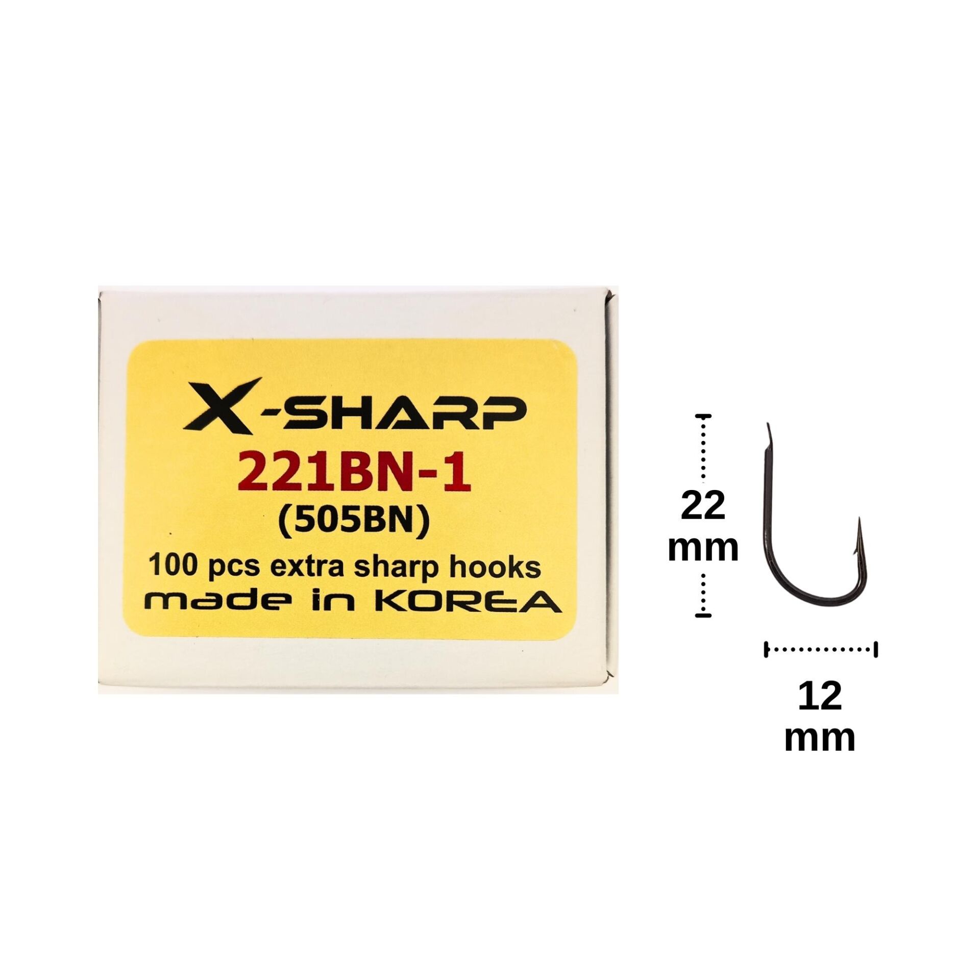 River X-Sharp 505BN Black Nikel İğne No:1 (100 adet)