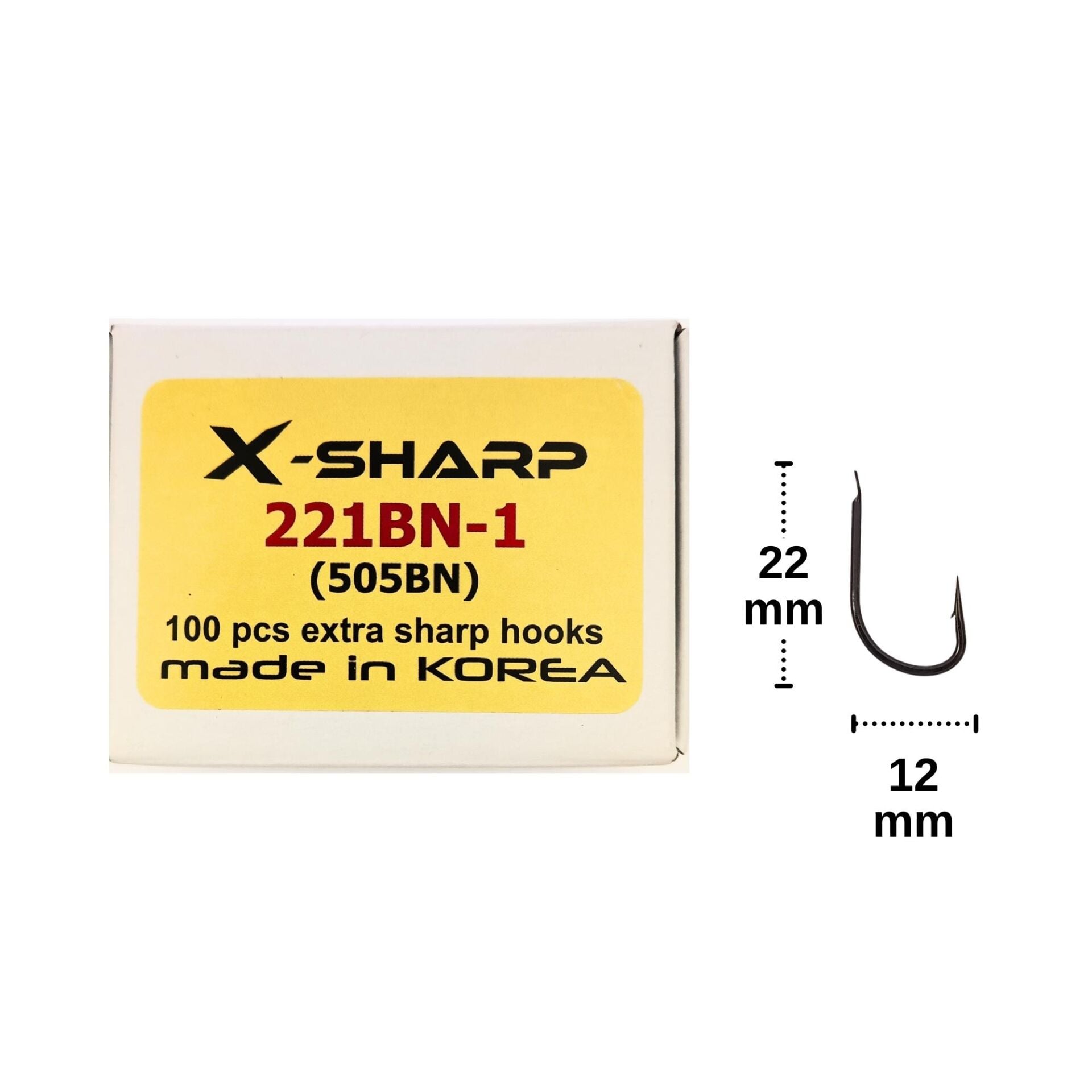 River X-Sharp 505BN Black Nikel İğne No:1 (100 adet)