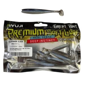 Ryuji Slim Shaker 6.5cm 1.4gr LRF Silikon Yem 10 lu Paket Browny