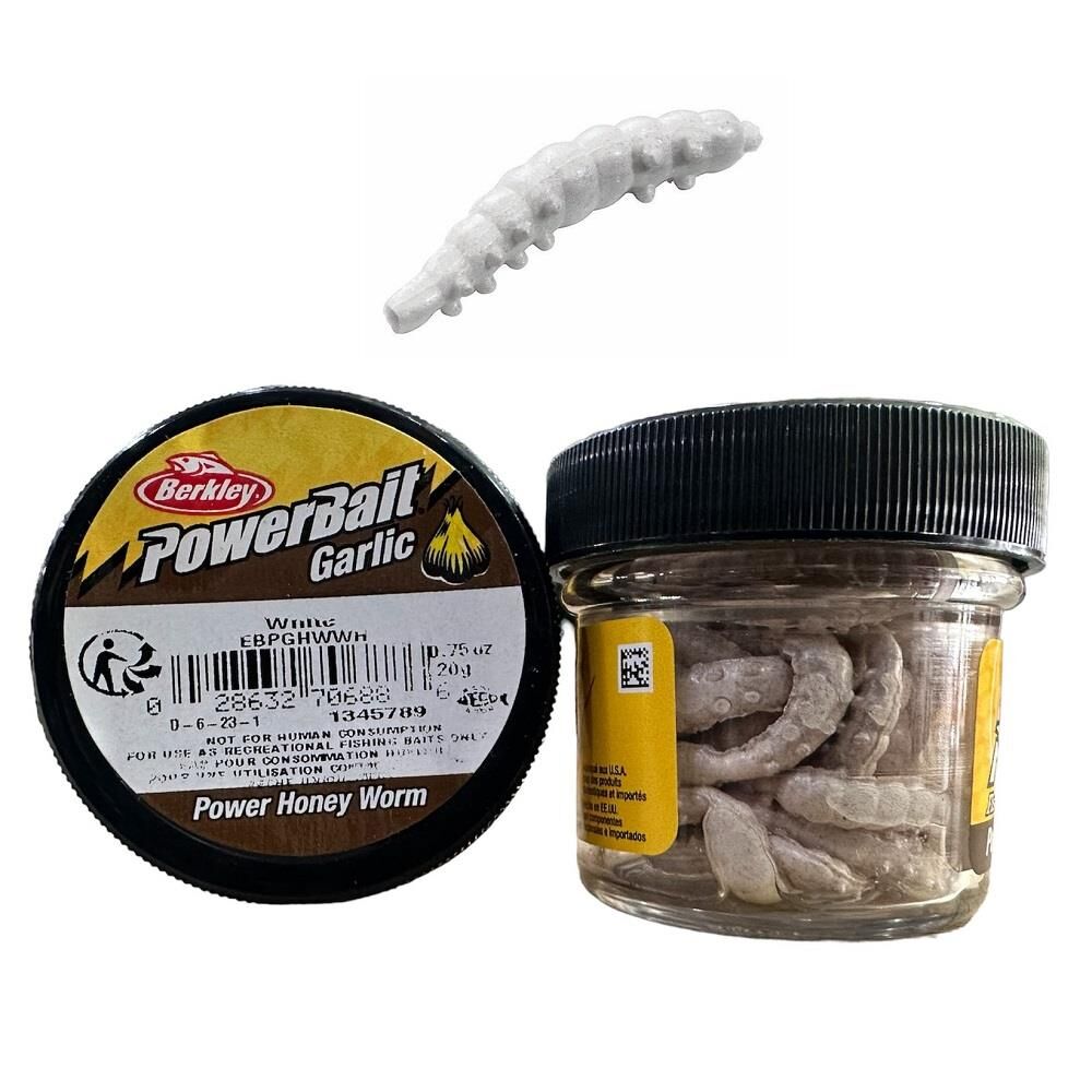 Berkley Powerbait Power Honey Worm White Garlic 2.5cm (55 adet)