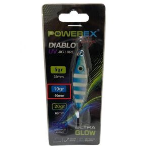Powerex Diablo 10gr 5cm Jig Yem Renk Blue Zebra Glow