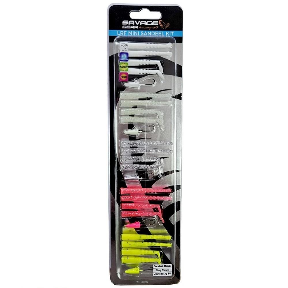 Savage Gear LRF Mini Sandeel Kit 25 Adet Silikon Yem Seti