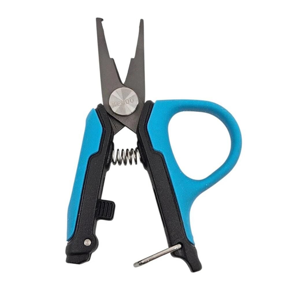 Kendo 3.3 inch 8.5cm Fishing Line Cutter W / Split Ring Opener Mini Misina Kesme ve Halka Açma Makası