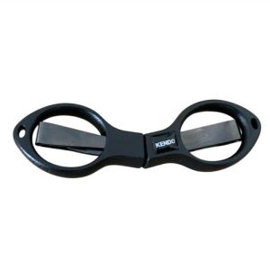 Kendo 4 inch 9.5cm Braid Scissors W / Split Ring Opener Katlanır Balıkçı Makası