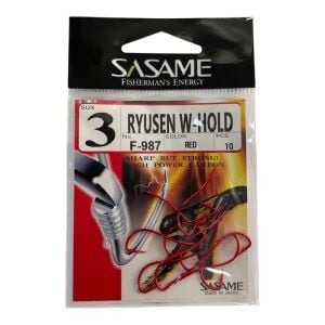 Sasame F-987 No:3 Ryusen W-Hold Red Olta İğnesi 10 Adet