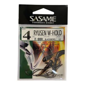 Sasame F-988 No:4 Ryusen W-Hold Black Olta İğnesi 12 Adet