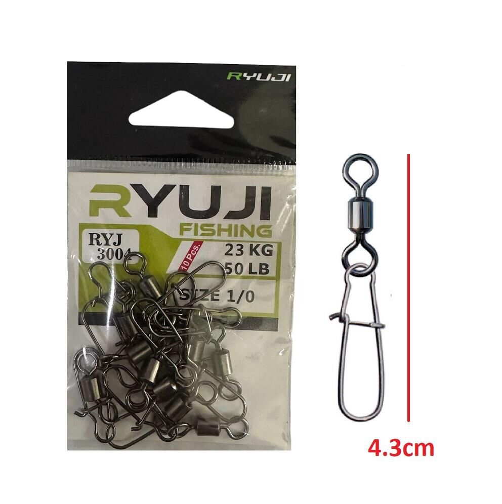 Ryuji RYJ 3004 No:1/0 Klipsli Fırdöndü (10 Adet)