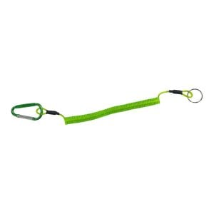 Powerex Spiral Karabinalı Balıkçı Askı Aparatı 21cm Yeşil
