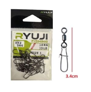 Ryuji RYJ 3004 No:3 Klipsli Fırdöndü (10 Adet)