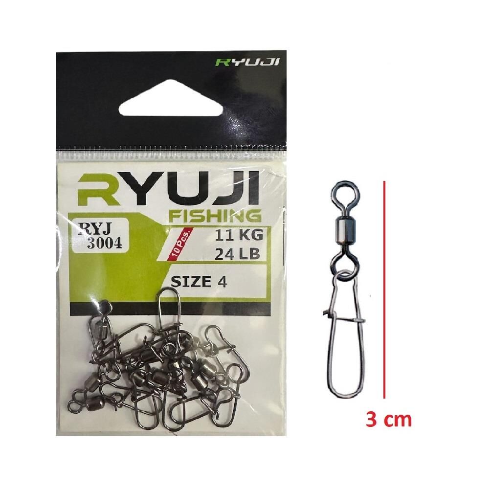Ryuji RYJ 3004 No:4 Klipsli Fırdöndü (10 Adet)