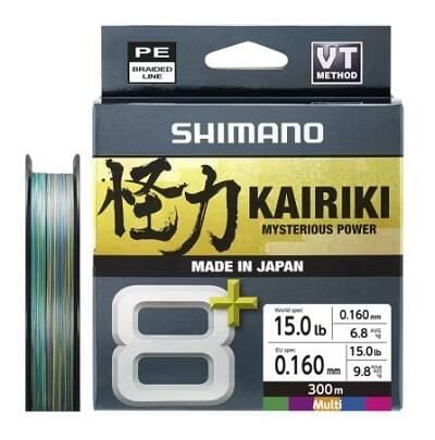 Shimano Kairiki 8+ 300 Mt 0.16mm İp Misina Multi Color